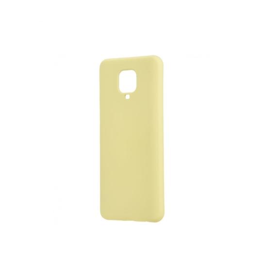 FUNDA SILICONA AMARILLO PARA XIAOMI REDMI NOTE 9S / NOTE 9 PRO