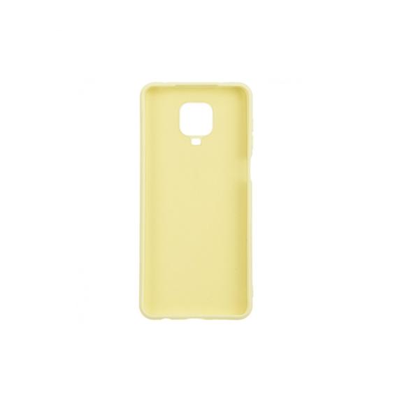 FUNDA SILICONA AMARILLO PARA XIAOMI REDMI NOTE 9S / NOTE 9 PRO