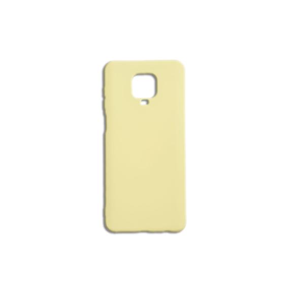 FUNDA SILICONA AMARILLO PARA XIAOMI REDMI NOTE 9S / NOTE 9 PRO