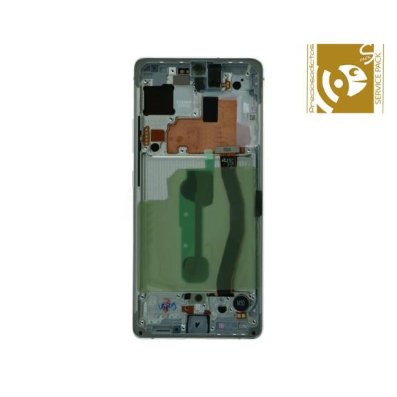 Pantalla SERVICE PACK para Samsung Galaxy S10 Lite plateado