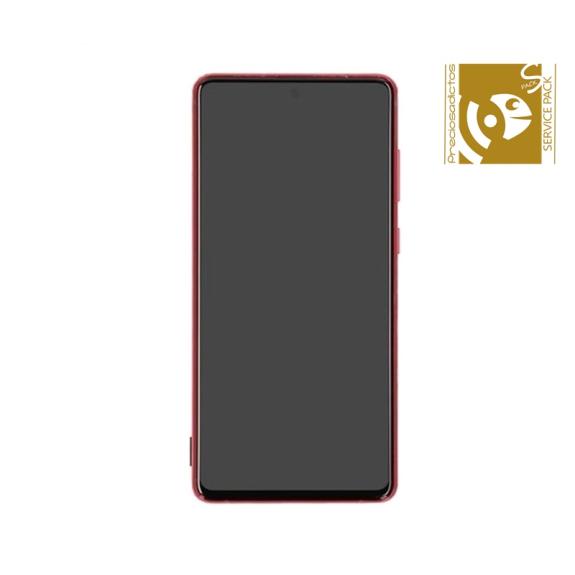 Pantalla para Samsung Galaxy Note 10 Lite rojo SERVICE PACK