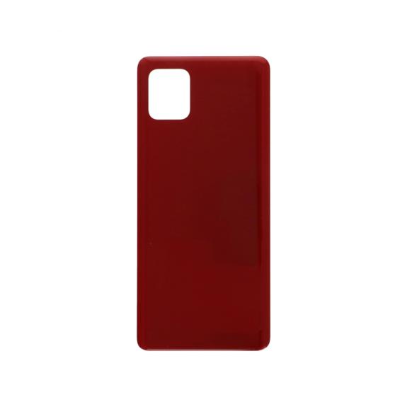 Tapa para Samsung Galaxy Note 10 Lite rojo con adhesivo