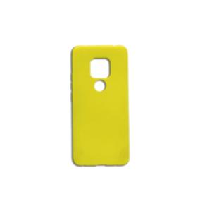 FUNDA DE SILICONA SUAVE COLOR AMARILLO PARA HUAWEI MATE 20