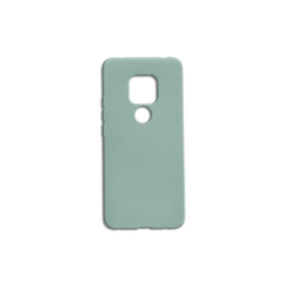 FUNDA DE SILICONA SUAVE COLOR AZUL GRISACEO PARA HUAWEI MATE 20