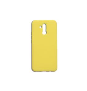 FUNDA DE SILICONA SUAVE COLOR AMARILLO PARA HUAWEI MATE 20 LITE