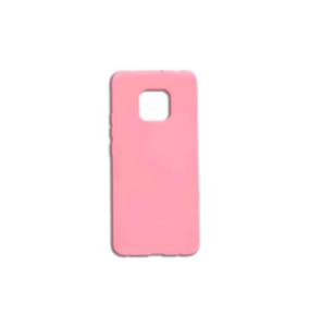 FUNDA DE SILICONA SUAVE COLOR ROSA PARA HUAWEI MATE 20 PRO