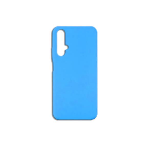 FUNDA DE SILICONA SUAVE AZUL PARA HUAWEI NOVA 5T / HONOR 20