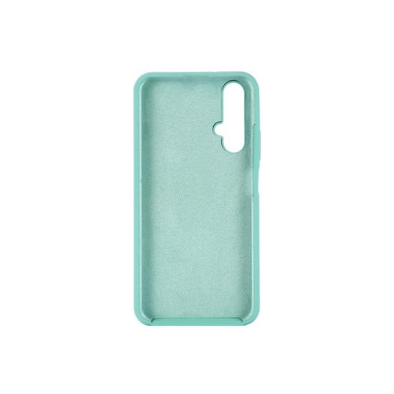 FUNDA DE SILICONA AZUL TURQUESA PARA HUAWEI NOVA 5T / HONOR 20
