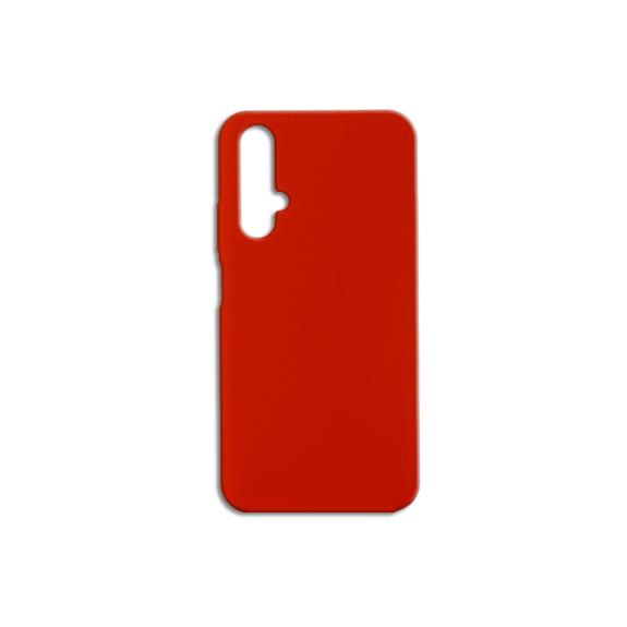 FUNDA DE SILICONA SUAVE ROJO PARA HUAWEI NOVA 5T / HONOR 20