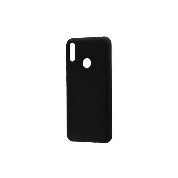 FUNDA CARCASA DE SILICONA SUAVE NEGRO PARA HUAWEI P SMART 2019