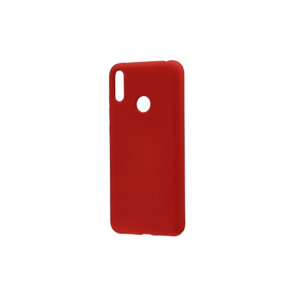 FUNDA DE SILICONA SUAVE COLOR ROJO PARA HUAWEI P SMART 2019