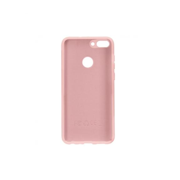 FUNDA CARCASA DE SILICONA SUAVE COLOR ROSA PARA HUAWEI P SMART