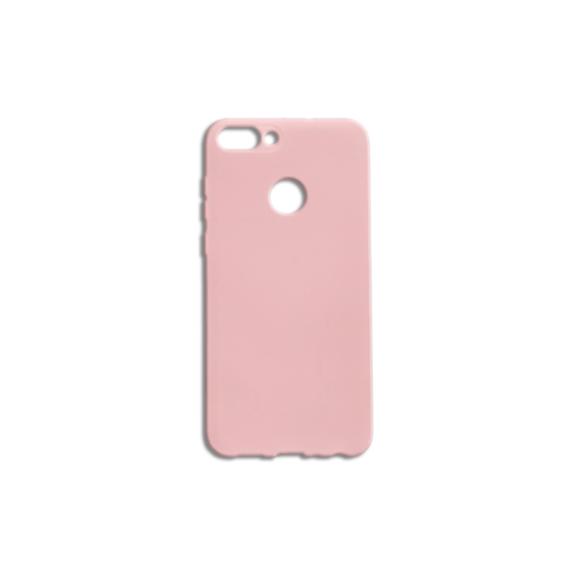 FUNDA CARCASA DE SILICONA SUAVE COLOR ROSA PARA HUAWEI P SMART