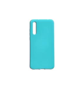 FUNDA DE SILICONA SUAVE COLOR AZUL TURQUESA PARA HUAWEI P30