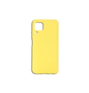 FUNDA DE SILICONA SUAVE COLOR AMARILLO PARA HUAWEI P40 LITE