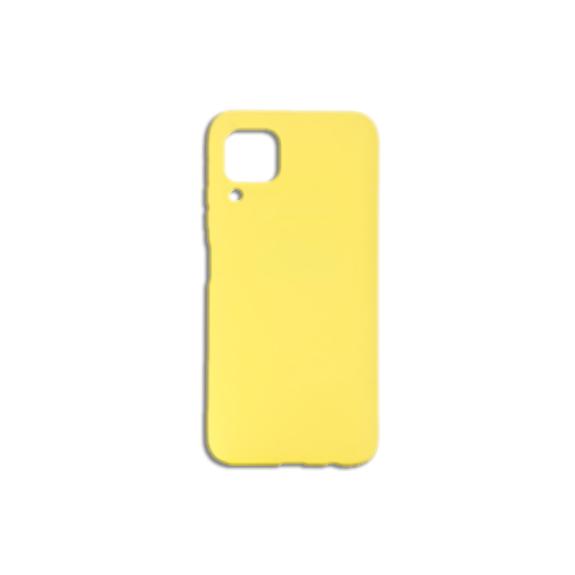 FUNDA DE SILICONA SUAVE COLOR AMARILLO PARA HUAWEI P40 LITE