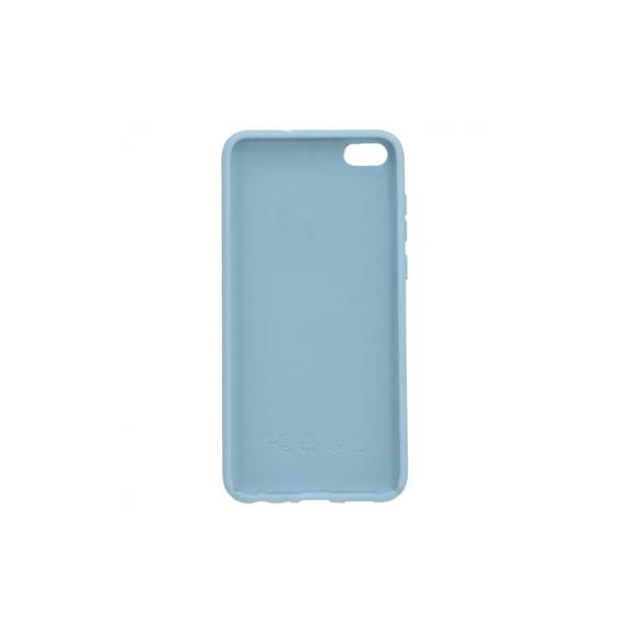 FUNDA DE SILICONA SUAVE COLOR AZUL GRISACEO PARA HUAWEI Y5 2018