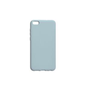 FUNDA DE SILICONA SUAVE COLOR AZUL GRISACEO PARA HUAWEI Y5 2018