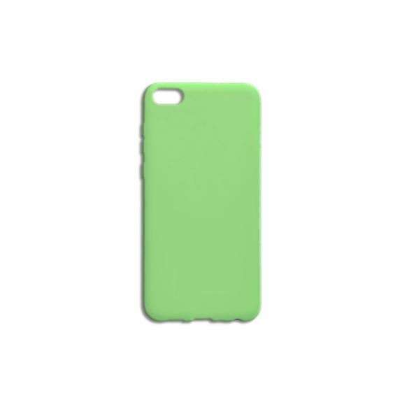 FUNDA CARCASA DE SILICONA SUAVE COLOR VERDE PARA HUAWEI Y5 2018