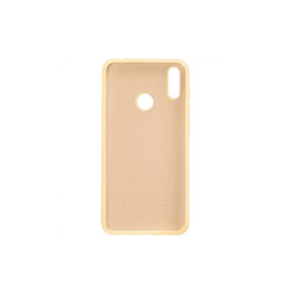 FUNDA DE SILICONA SUAVE COLOR AMARILLO PARA HUAWEI Y7 2019