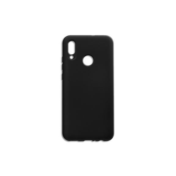 FUNDA CARCASA DE SILICONA SUAVE COLOR NEGRO PARA HUAWEI Y9 2019