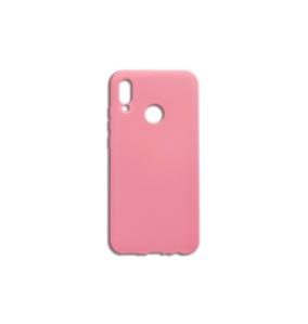 FUNDA CARCASA DE SILICONA SUAVE COLOR ROSA PARA HUAWEI Y9 2019