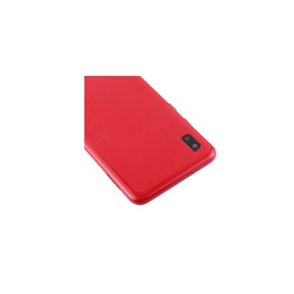 Tapa para Samsung Galaxy A10 rojo con lente
