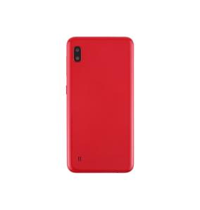 Tapa para Samsung Galaxy A10 rojo con lente