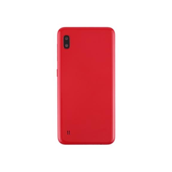 Tapa para Samsung Galaxy A10 rojo con lente