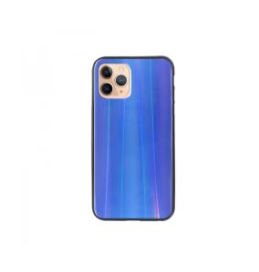 FUNDA CARCASA DE CRISTAL TEMPLADO COLOR AZUL PARA IPHONE 11 PRO