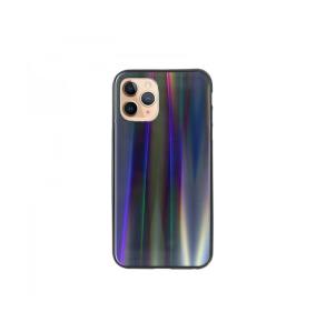 FUNDA CARCASA DE CRISTAL TEMPLADO COLOR NEGRO PARA IPHONE 11 PRO