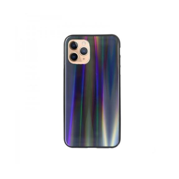 FUNDA CARCASA DE CRISTAL TEMPLADO COLOR NEGRO PARA IPHONE 11 PRO