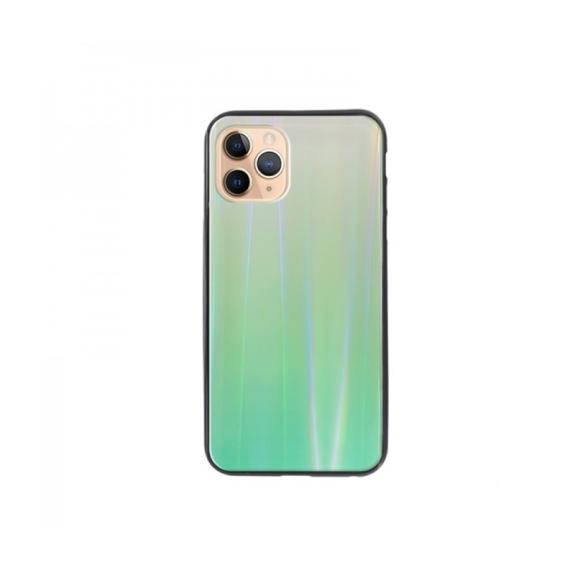 FUNDA CARCASA DE CRISTAL TEMPLADO COLOR VERDE PARA IPHONE 11 PRO