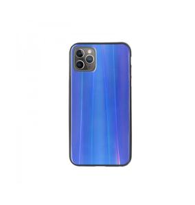 FUNDA CARCASA DE CRISTAL TEMPLADO AZUL PARA IPHONE 11 PRO MAX