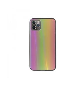 FUNDA DE CRISTAL TEMPLADO COLOR RAINBOW PARA IPHONE 11 PRO MAX