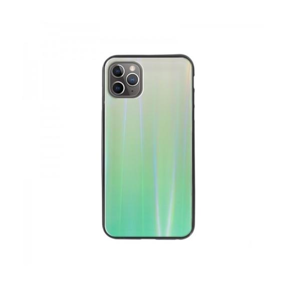 FUNDA CARCASA DE CRISTAL TEMPLADO VERDE PARA IPHONE 11 PRO MAX