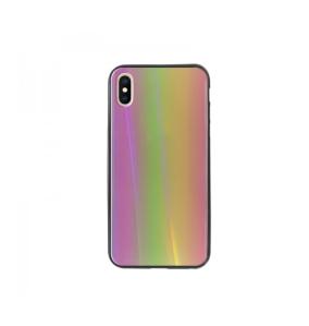 FUNDA CARCASA DE CRISTAL TEMPLADO COLOR RAINBOW PARA IPHONE X/XS