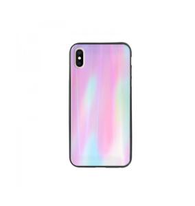 FUNDA CARCASA DE CRISTAL TEMPLADO ROSA CLARO PARA IPHONE X / XS