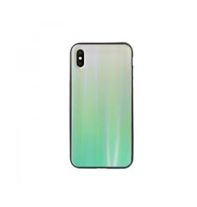 FUNDA CARCASA DE CRISTAL TEMPLADO COLOR VERDE PARA IPHONE X / XS