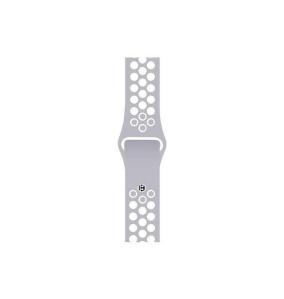 Silicone belt Apple Watch 38-40 mm gray-white