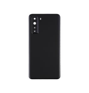 Tapa para Huawei P40 Lite 5G / Nova 7 SE negro con lente