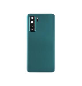 Tapa para Huawei P40 Lite 5G / Nova 7 SE verde con lente