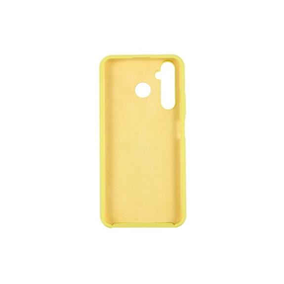 FUNDA CARCASA DE SILICONA SUAVE COLOR AMARILLO PARA REALME 5 PRO