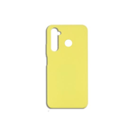 FUNDA CARCASA DE SILICONA SUAVE COLOR AMARILLO PARA REALME 5 PRO