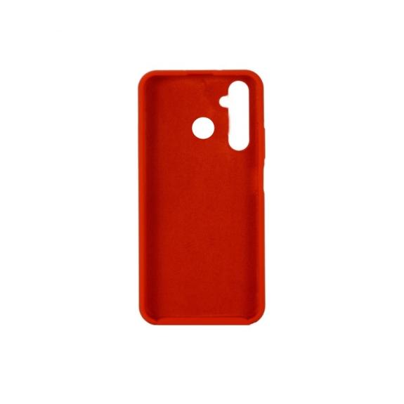 FUNDA CARCASA DE SILICONA SUAVE COLOR ROJO PARA REALME 5 PRO