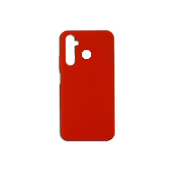 FUNDA CARCASA DE SILICONA SUAVE COLOR ROJO PARA REALME 5 PRO