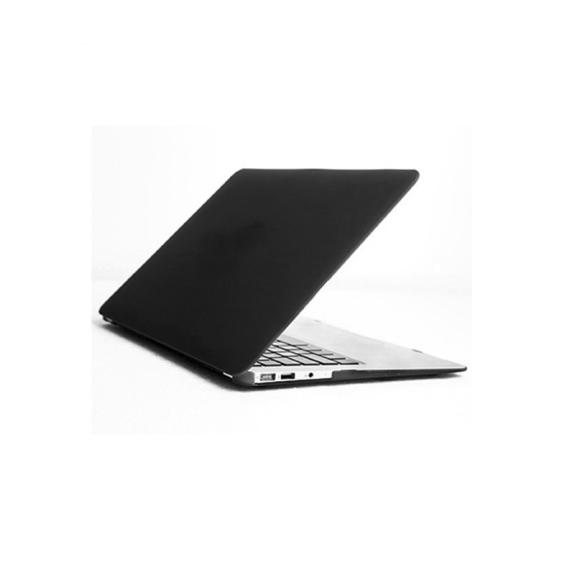 FUNDA PROTECTORA DE CRISTAL DURO PARA MACBOOK AIR 13.3 NEGRO