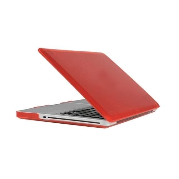 FUNDA PROTECTORA DE CRISTAL DURO PARA MACBOOK AIR 13.3 ROJO