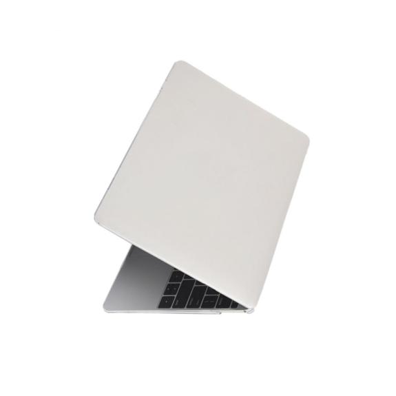 FUNDA CARCASA PROTECTORA DE CRISTAL DURO PARA MACBOOK 12 BLANCO