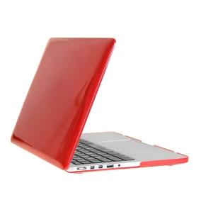 FUNDA CARCASA PROTECTORA DE CRISTAL DURO PARA MACBOOK 12 ROJO